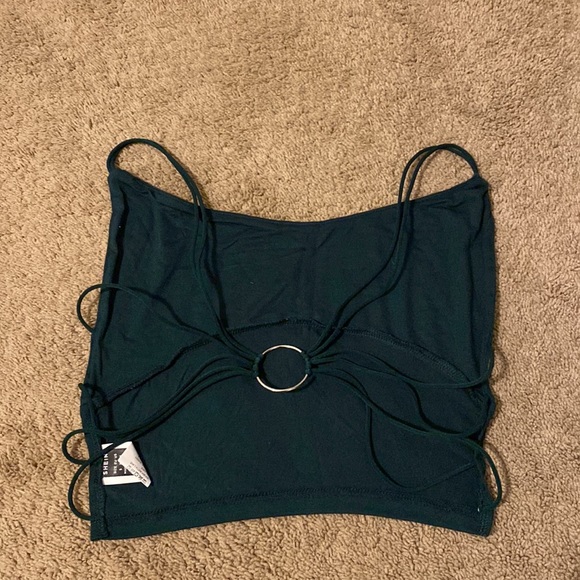 SHEIN O-ring strappy back cowl halter top - Picture 2 of 2